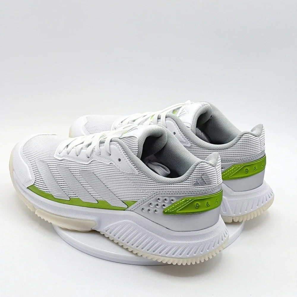 Adidas Padel Shoes Court Quick Size 9 Womens White/Silver Padeltennis JP7229